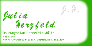 julia herzfeld business card